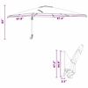 vidaXL Parasol de jardin Anthracite 248,5 x 247,5 x 160 cm