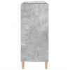 vidaXL Armoire &agrave; disques gris b&eacute;ton 84,5x38x89 cm bois d'ing&eacute;nierie