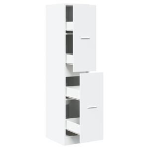 vidaXL Armoire d'apothicaire blanche 30 x 41 x 144,5 cm Bois d'ing&eacute;nierie