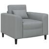 vidaXL Fauteuil Gris clair Tissu