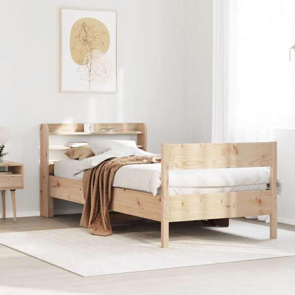 vidaXL Cadre de lit sans matelas 100x200 cm bois massif de pin