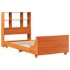 vidaXL Cadre de lit sans matelas cire marron 90x190 cm bois pin massif
