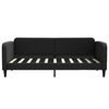 vidaXL Lit de jour avec matelas noir 90x190 cm tissu
