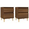 vidaXL Tables de chevet 2 pcs Ch&ecirc;ne marron 40x35x50 cm