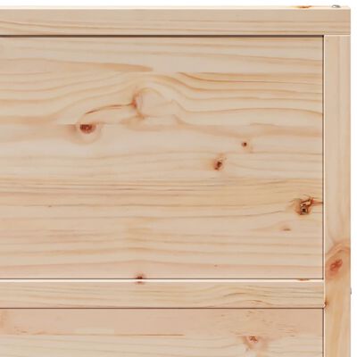 vidaXL Porte de grange 100x208 cm bois massif de pin