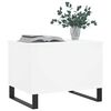 vidaXL Table basse Blanc 60x44,5x45 cm Bois d'ing&eacute;nierie