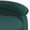 vidaXL Fauteuil inclinable vert fonc&eacute; tissu
