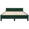 vidaXL Cadre de lit sans matelas vert fonc&eacute; 120x200 cm velours