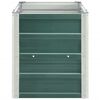 vidaXL Lit surélevé de jardin Acier galvanisé 240x40x45 cm Vert