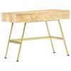vidaXL Bureau avec tiroirs 100x55x75 cm bois solide de manguier