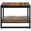 vidaXL Table basse multicolore 90x50x38 cm bois de r&eacute;cup&eacute;ration massif