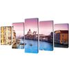 vidaXL Set de toiles murales imprim&eacute;es Venise 200 x 100 cm