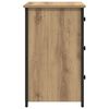 vidaXL Cabinet de chevet avec tiroir 2 pcs Marron 40 x 36 x 60 cm