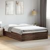 vidaXL Cadre de lit sans matelas ch&ecirc;ne marron 135x190 cm