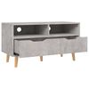 vidaXL Meuble TV gris béton 90x40x48,5 cm bois d'ingénierie