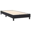 vidaXL Sommier &agrave; lattes de lit avec matelas et LED noir 80x220 cm velours