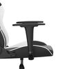 vidaXL Chaise de jeu de massage Noir et blanc Similicuir