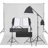 vidaXL Kit de studio photo avec &eacute;clairage et toile de fond