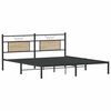 vidaXL Cadre de lit sans matelas ch&ecirc;ne sonoma 160x200 cm