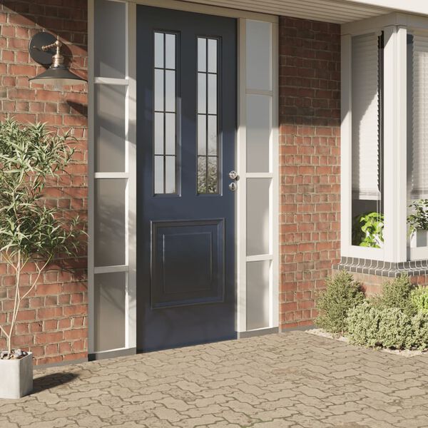 vidaXL Film de fen&ecirc;tre statique d&eacute;poli gris 90x2000 cm PVC