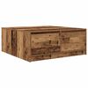 vidaXL Table basse avec tiroirs vieux bois 100x100x40 cm