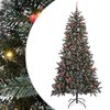vidaXL Sapin de No&euml;l artificiel Vert 210 cm PVC, plastique et acier