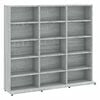 vidaXL Armoire &agrave; CD Sonoma gris 100x23x89,5 cm Bois d'ing&eacute;nierie