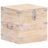 vidaXL Coffre 40x40x40 cm Bois d'acacia solide