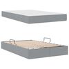 vidaXL Lit avec rangement et matelas Gris clair 120 x 200 cm Polyester
