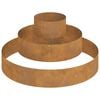 vidaXL Cache-pot de jardin Marron 120 x 120 x 20 cm