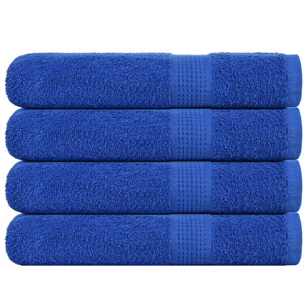vidaXL Serviettes FROGN 4 pcs bleu 100x200 cm 360 g/m²