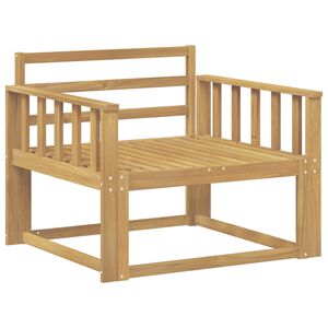 vidaXL Sofa de milieu ext&eacute;rieur Bois d'Acacia Massif Blanc