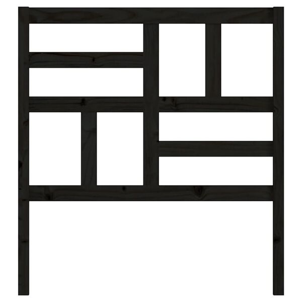 vidaXL T&ecirc;te de lit Blanc 81x4x104 cm Bois massif de pin