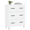 vidaXL Buffet blanc 69,5x34x90 cm bois d'ing&eacute;nierie