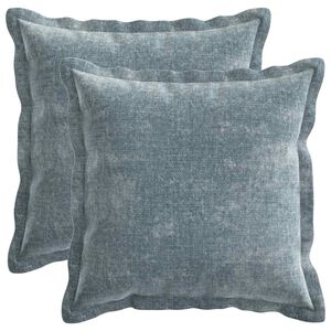 vidaXL Housse de coussin 2 pc HOUTEN Bleu clair 30 x 30 cm