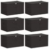 vidaXL Bo&icirc;te de rangement 6 pc Tissu intiss&eacute; 60 x 43 x 35 cm 90,3 L