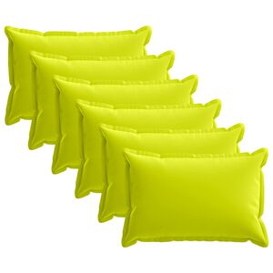 vidaXL Housse de coussin 6 pc HOUTEN Vert vif. 30 x 50 cm Polyester