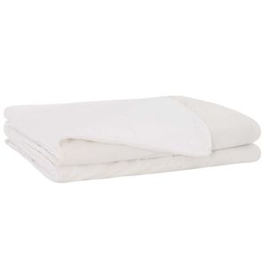 vidaXL Couverture Pond&eacute;r&eacute;e Blanc 152 x 203 cm 7 kg 100% Coton 205T