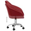 vidaXL Chaises pivotantes &agrave; manger lot de 2 rouge bordeaux tissu