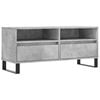 vidaXL Meuble TV gris b&eacute;ton 100x34,5x44,5 cm bois d'ing&eacute;nierie