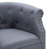 vidaXL Fauteuil gris clair tissu