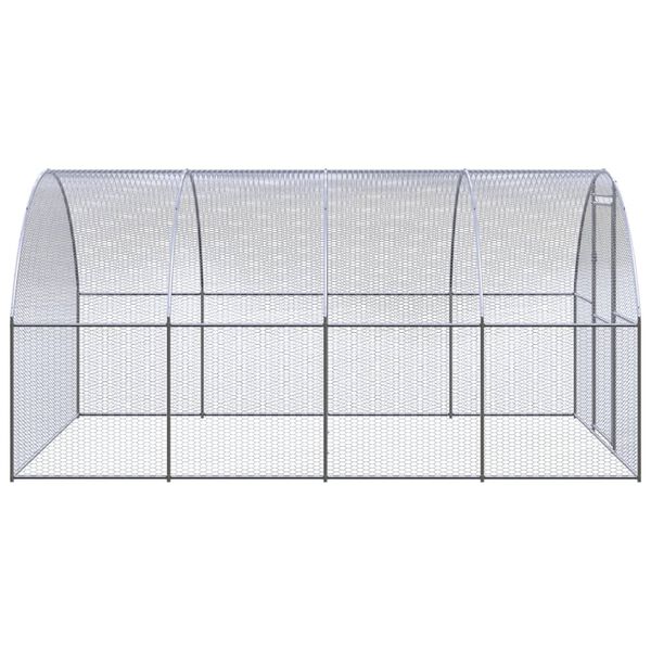 vidaXL Poulailler d'extérieur 3x4x2 m Acier galvanisé