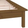 vidaXL Cadre de lit &agrave; LED sans matelas 120x200 cm bois massif