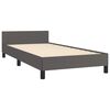 vidaXL Cadre de lit sans matelas gris 100x200 cm similicuir