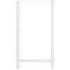 vidaXL Pieds de table de bar Blanc 2 pi&egrave;ces 60 x (100-101) cm Acier