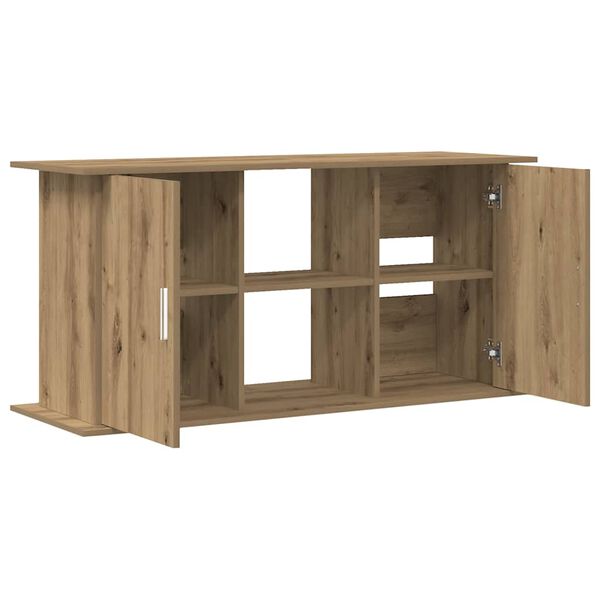 vidaXL Support d'aquarium Ch&ecirc;ne artisanal 121 x 41 x 58 cm Bois d'ing&eacute;nierie