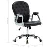 vidaXL Chaise de bureau pivotante Noir Similicuir