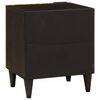 vidaXL Cabinet de chevet 2 pcs Noir et or 40 x 33,5 x 46 cm