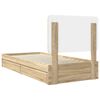 vidaXL Lit de Rangement Ch&ecirc;ne Sonoma 90 x 200 cm Bois d'ing&eacute;nierie