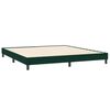 vidaXL Sommier &agrave; lattes de lit et matelas vert fonc&eacute; 180x220cm velours